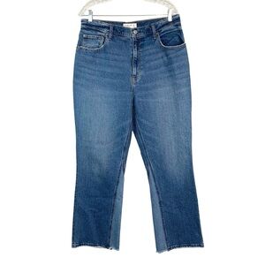 Abercrombie & Fitch Ultra High Rise Kick Flare Jeans Women Sz 32 / 14L Tall Blue